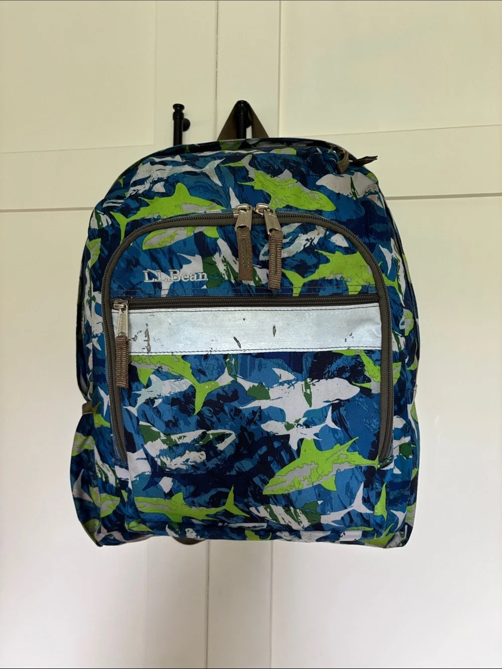 Lands’ End Kids Shark Backpack.